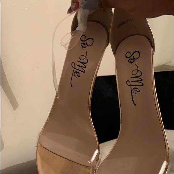 rose gold never worn heels - Picture 1 of 1
